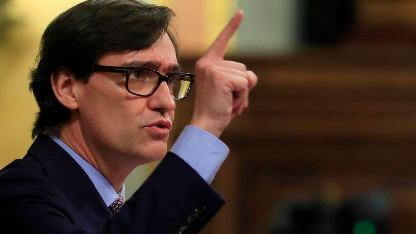 Salvador Illa dijous en el Congrés. (Efe)