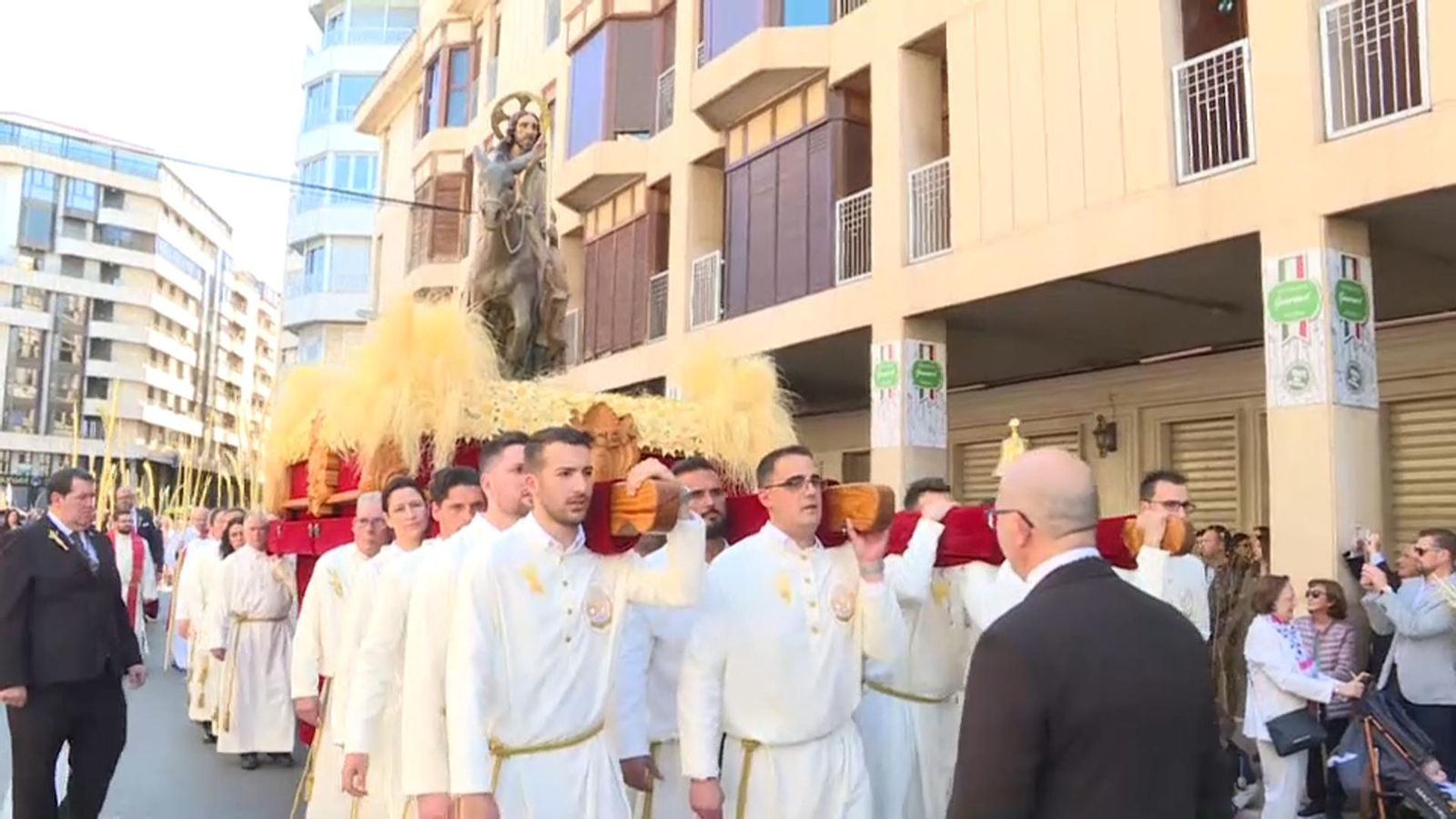 Imatge d'arxiu d'una processó de Diumenge de Rams a Elx