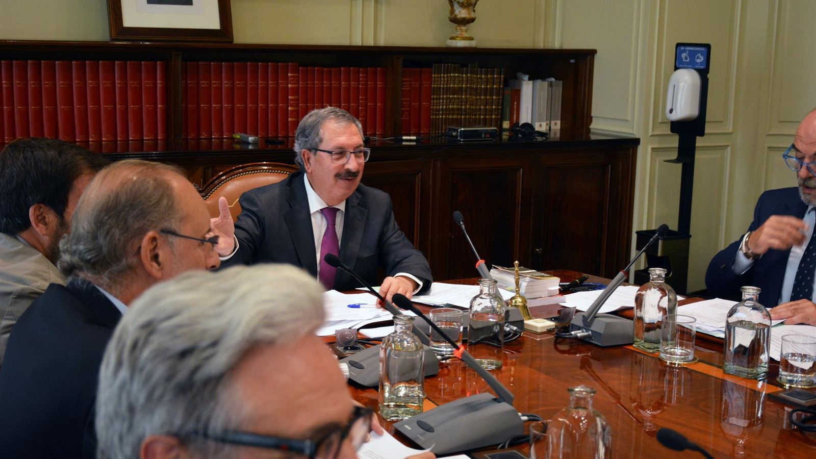 El vocal Rafael Mozo durant un Ple extraordinari del Consell General del Poder Judicial