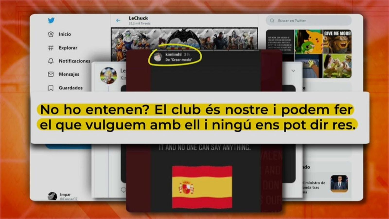Comentari de la filla de Peter Lim al seu perfil d'Instagram que ja ha retirat de la xarxa.