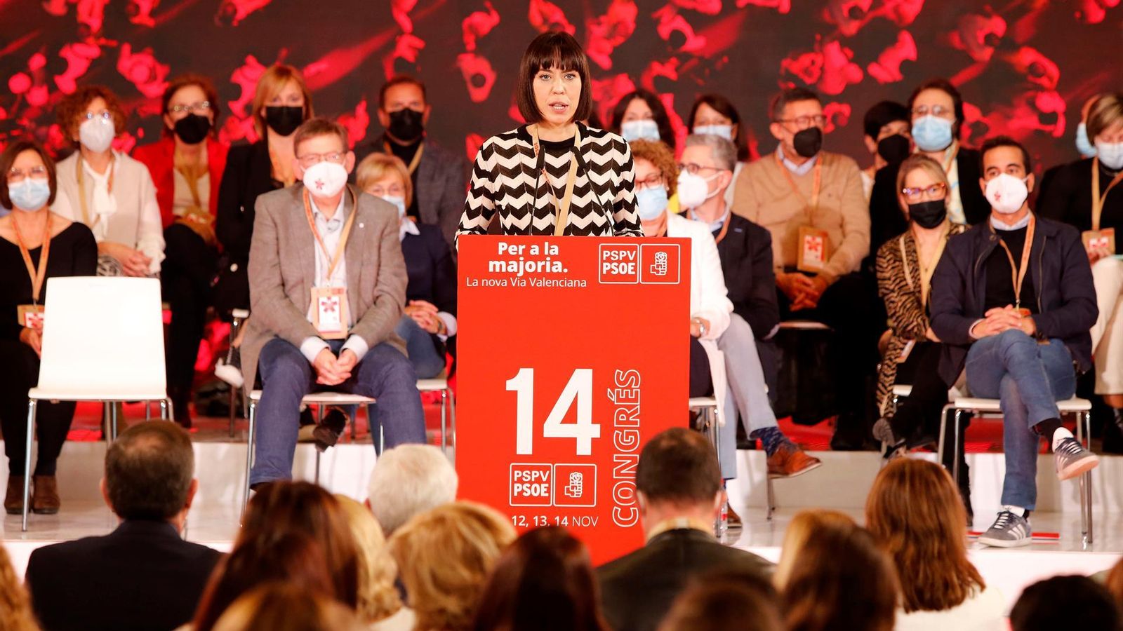 La ministra de Ciència i Innovació, Diana Morant, en el XIV Congrés del PSPV