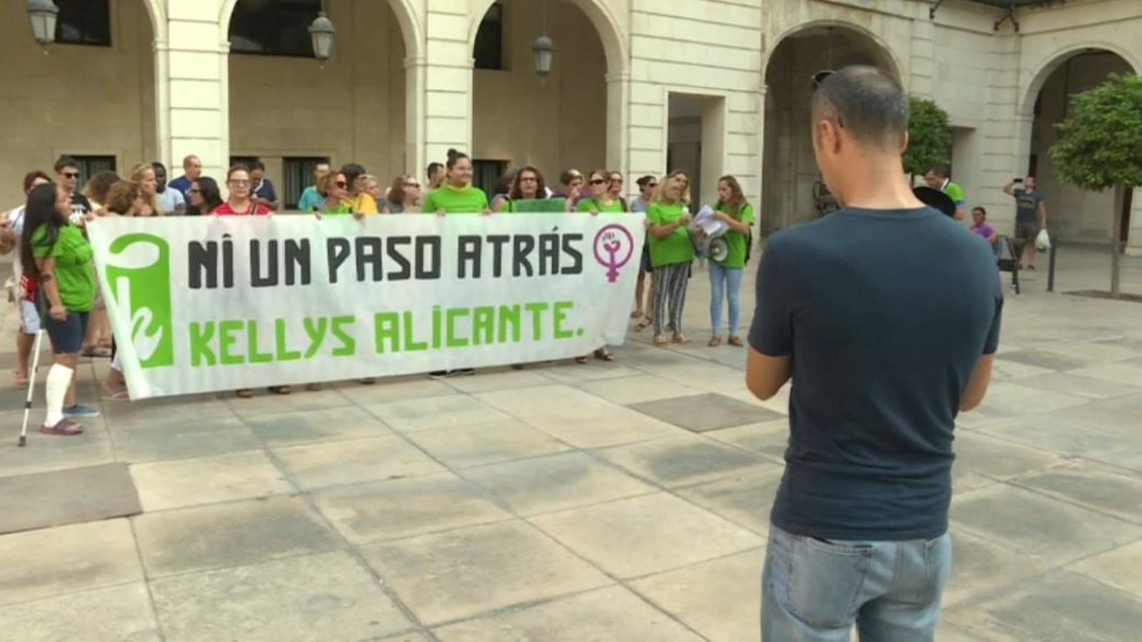 Les ''kellys'' d'Alacant en una manifestació l'any passat.