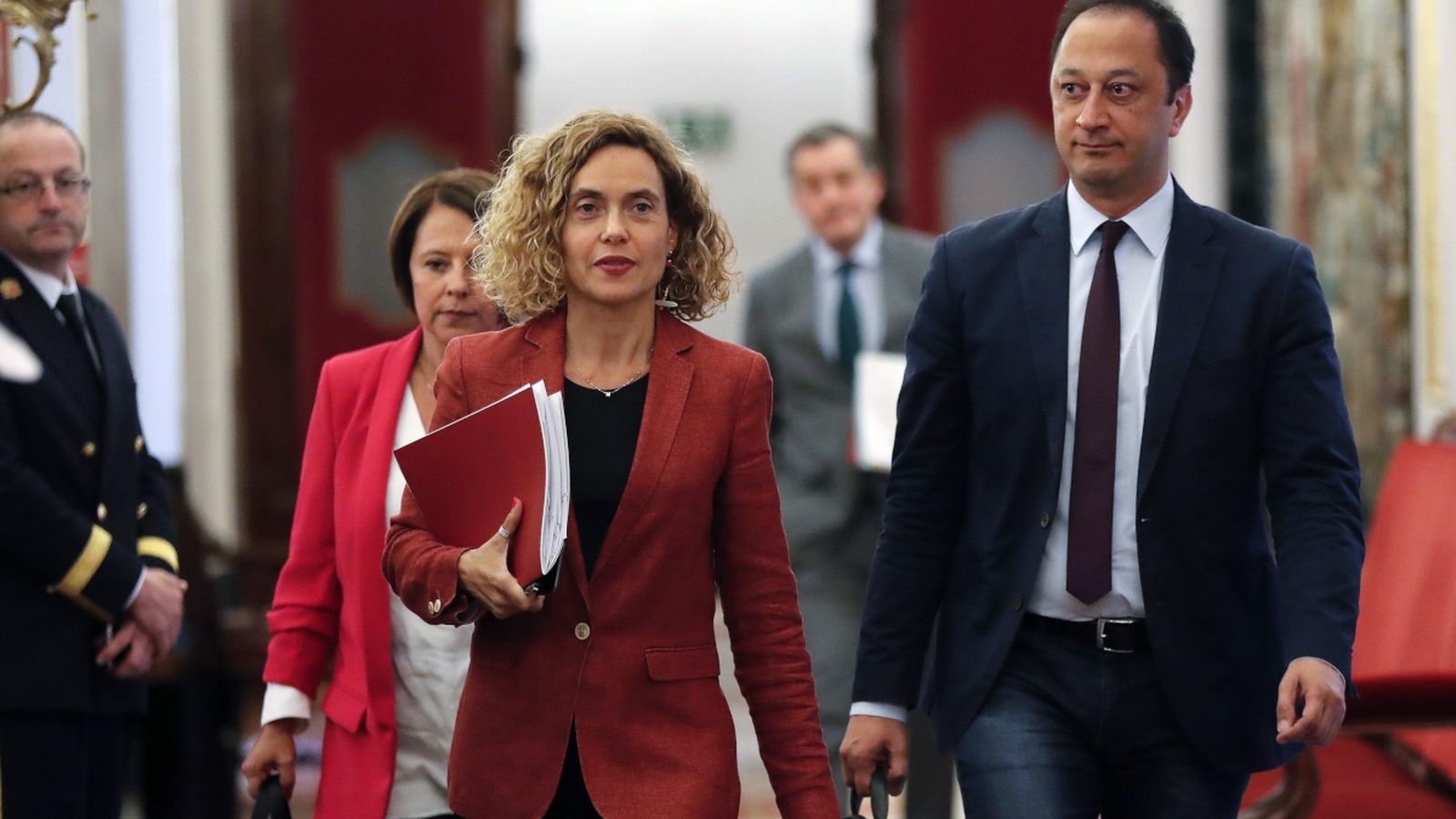 Meritxell Batet junt al vicepresident segon de la mesa del Congrés, Alfonso Rodríguez Gómez de Celis