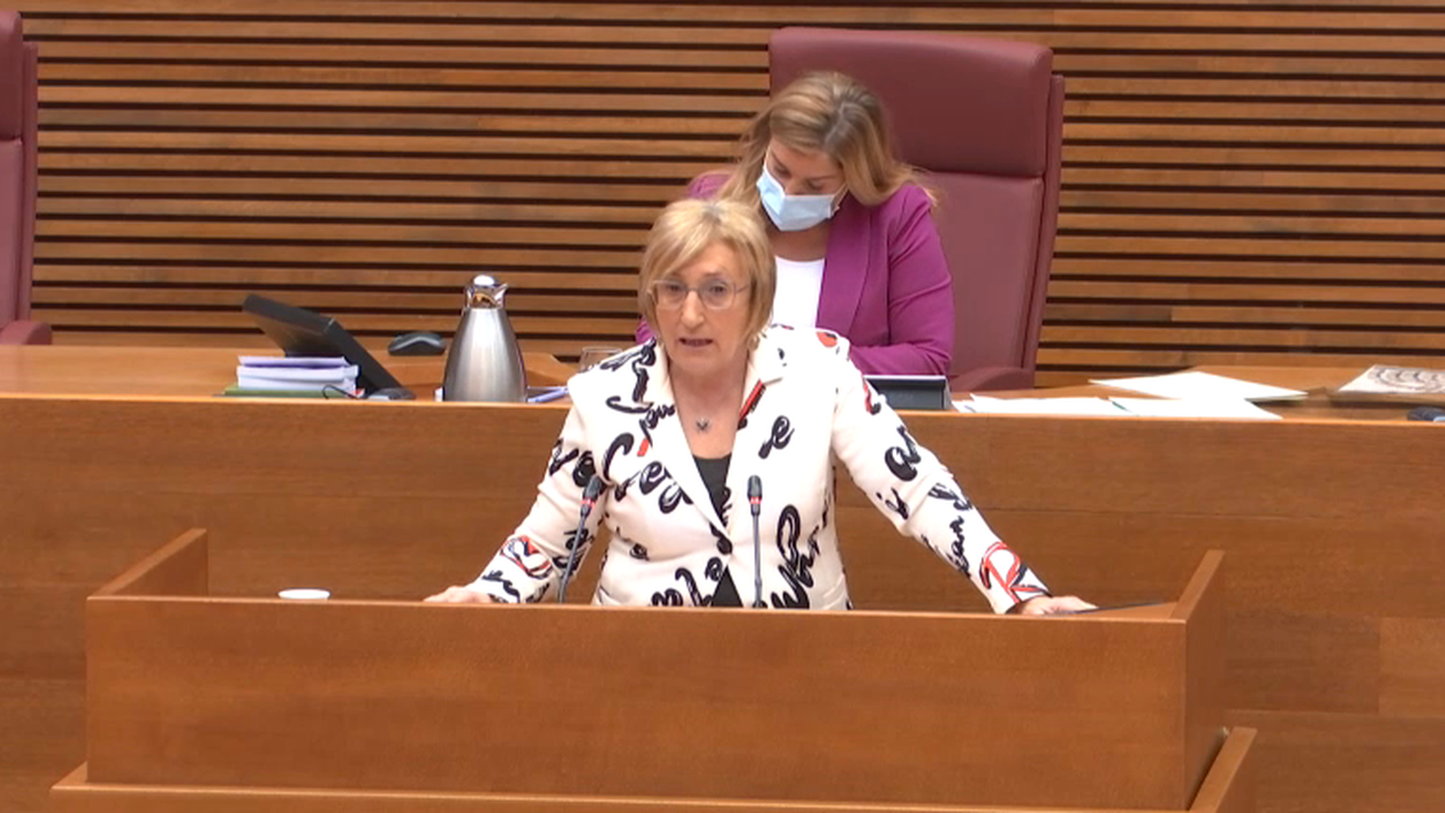 Ana Barceló, aquest dimarts a les Corts
