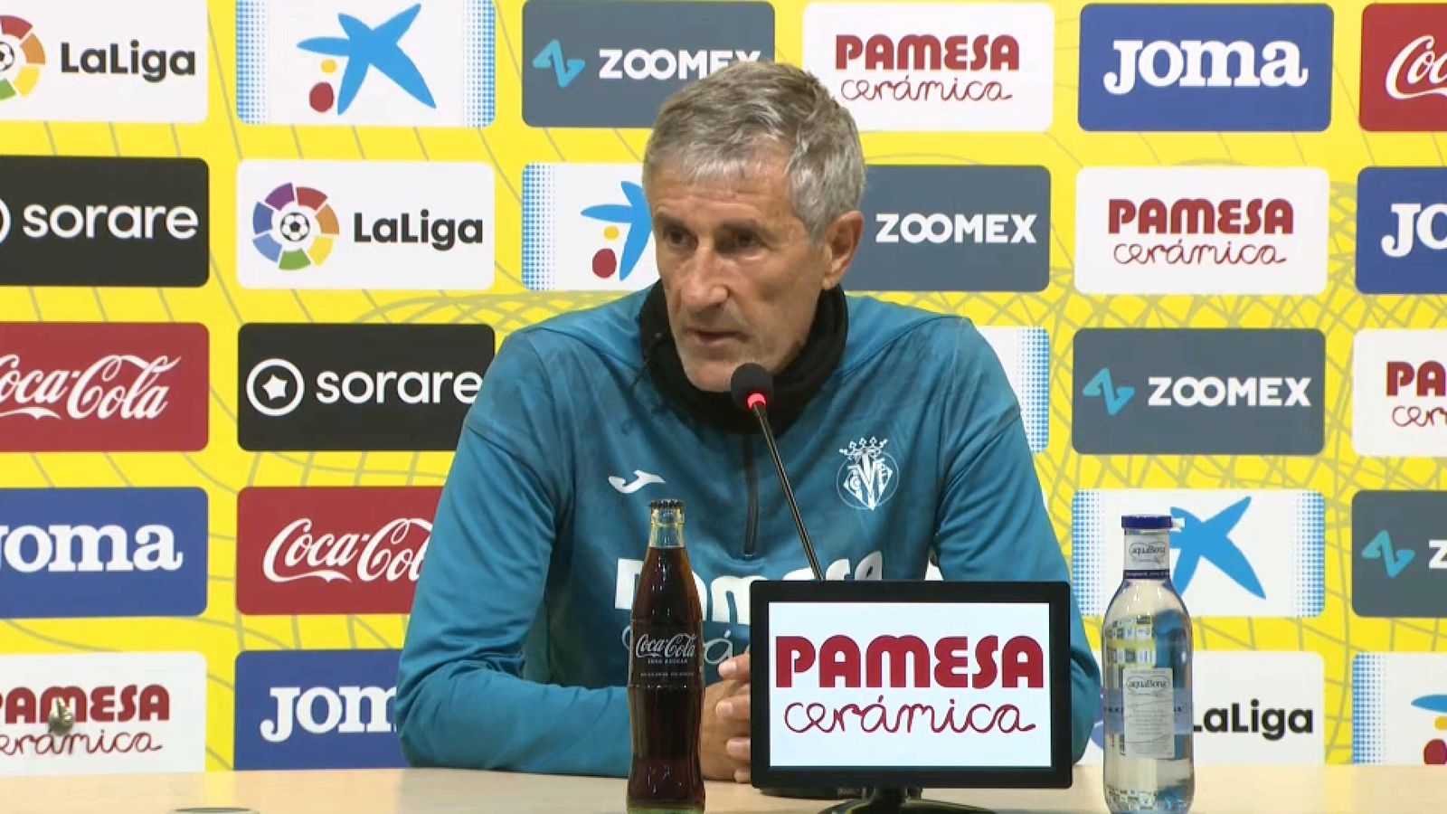 L'entrenador del Vila-real, Quique Setién