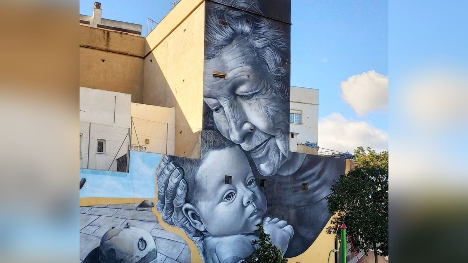 Mural de la plaça María Marzo