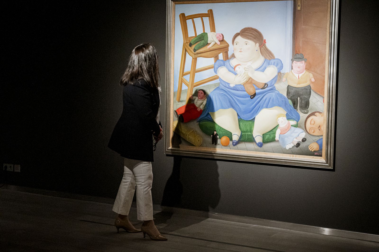 Imatge de l'exposició "Fernando Botero. Sensualitat i melancolia"