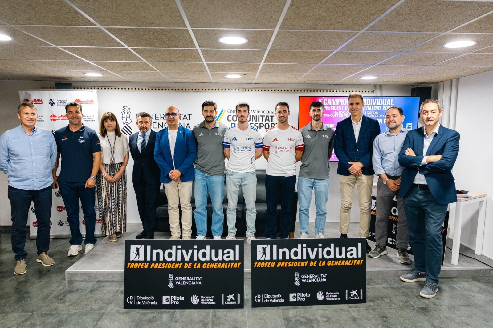 Foto presentació de la final d'escala i corda del Campionat Individual-President de la Generalitat 2026