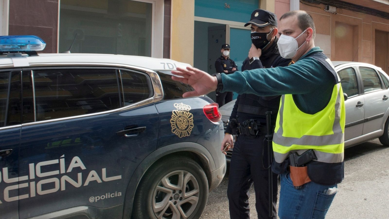Agents de la Policia Nacional en una intervenció recent a Jaén