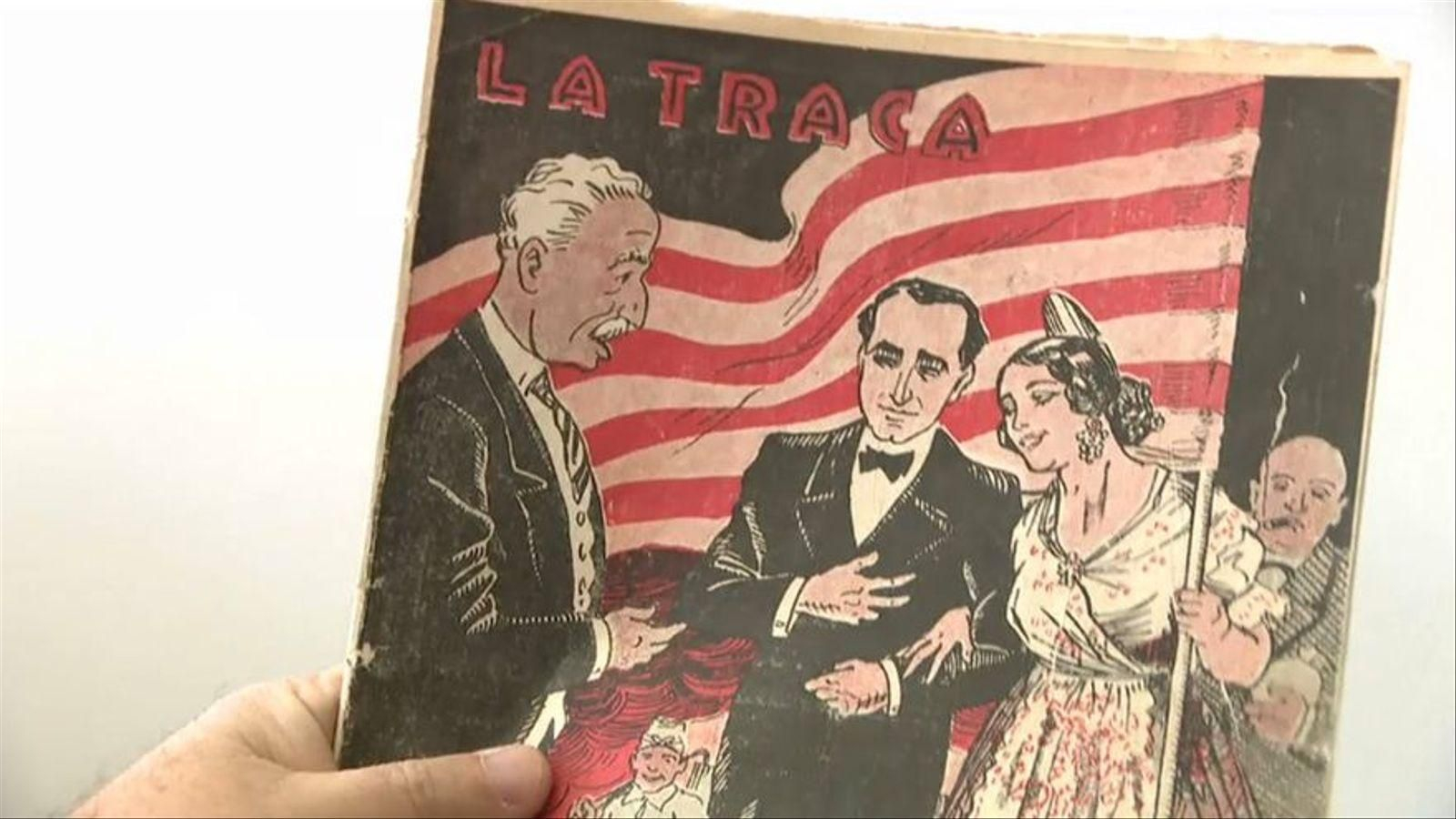 Una portada de la revista La Traca