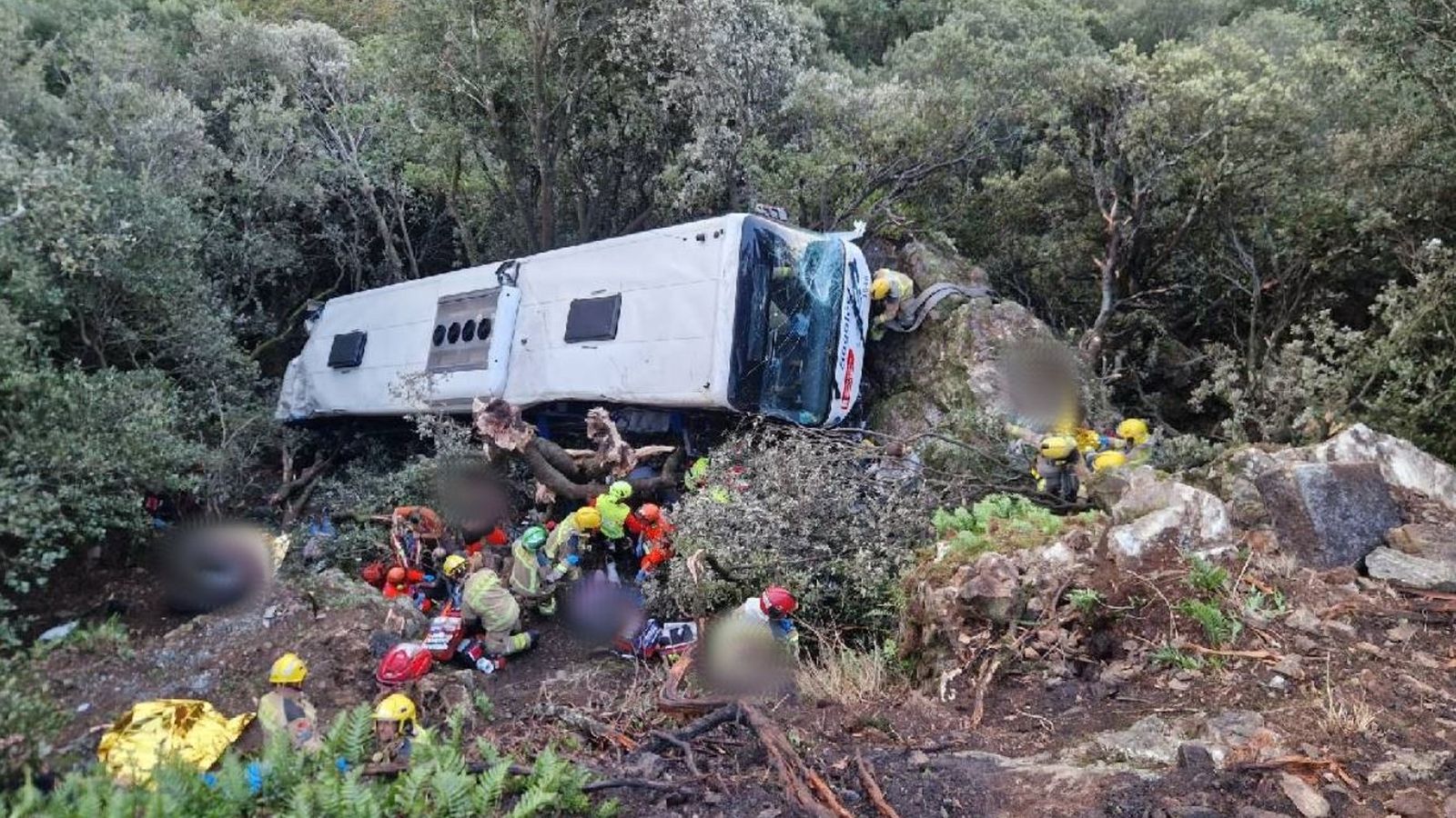 Accident d'autobus a Fogars