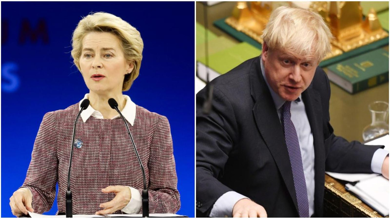 Von der Leyen i Johnson debaten cara a cara sobre el Brexit per primera vegada