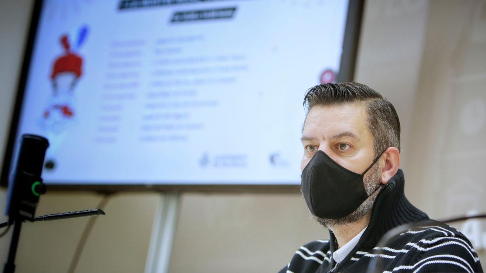 El regidor de Cultura Festiva, Carlos Galiana, en roda de premsa