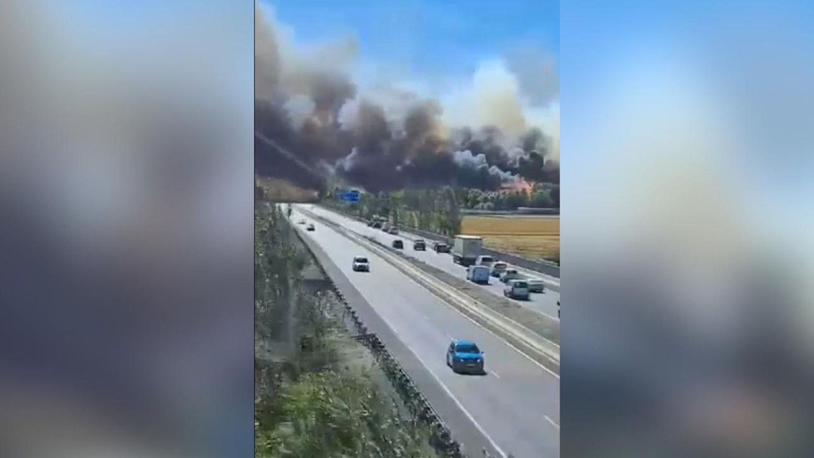 Imatges de l'incendi a Sueca