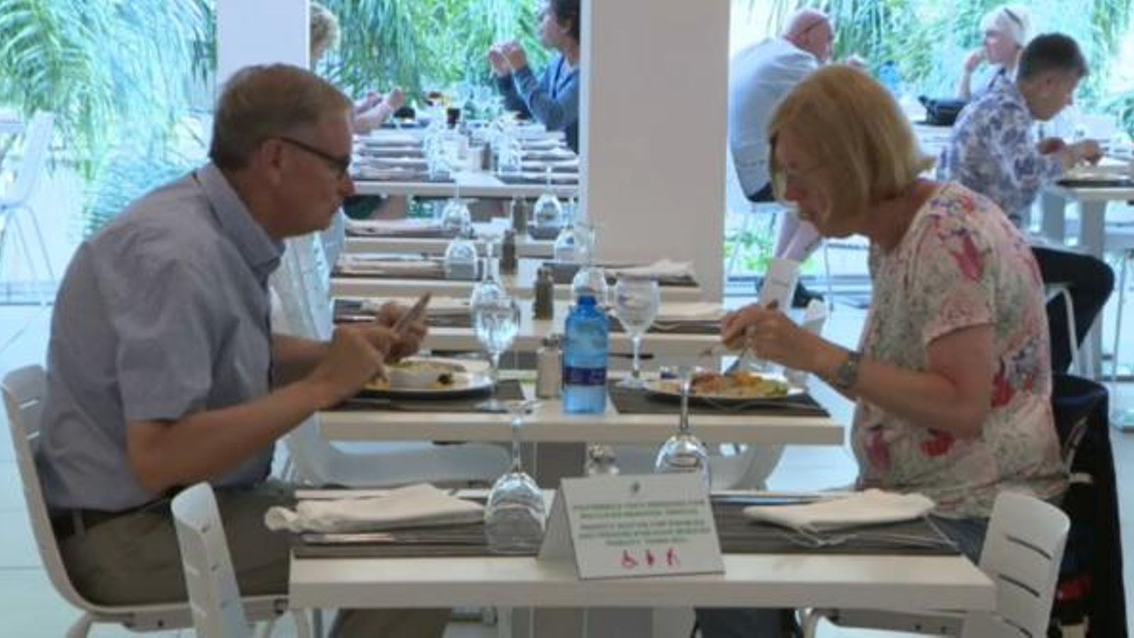 Turistes en un hotel de Benidorm