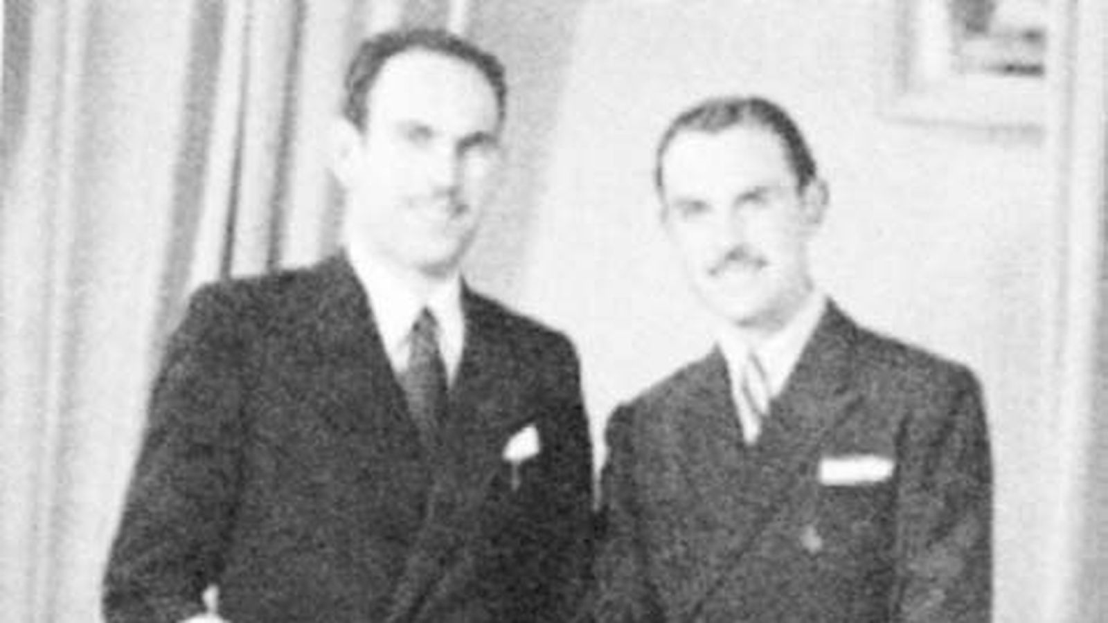 Josep Almudéver, a l’esquerra, amb el seu germà Vicent.