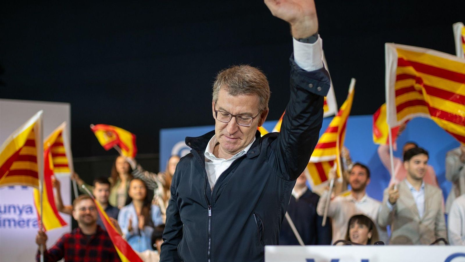 Feijóo, este diumenge,  a Lleida