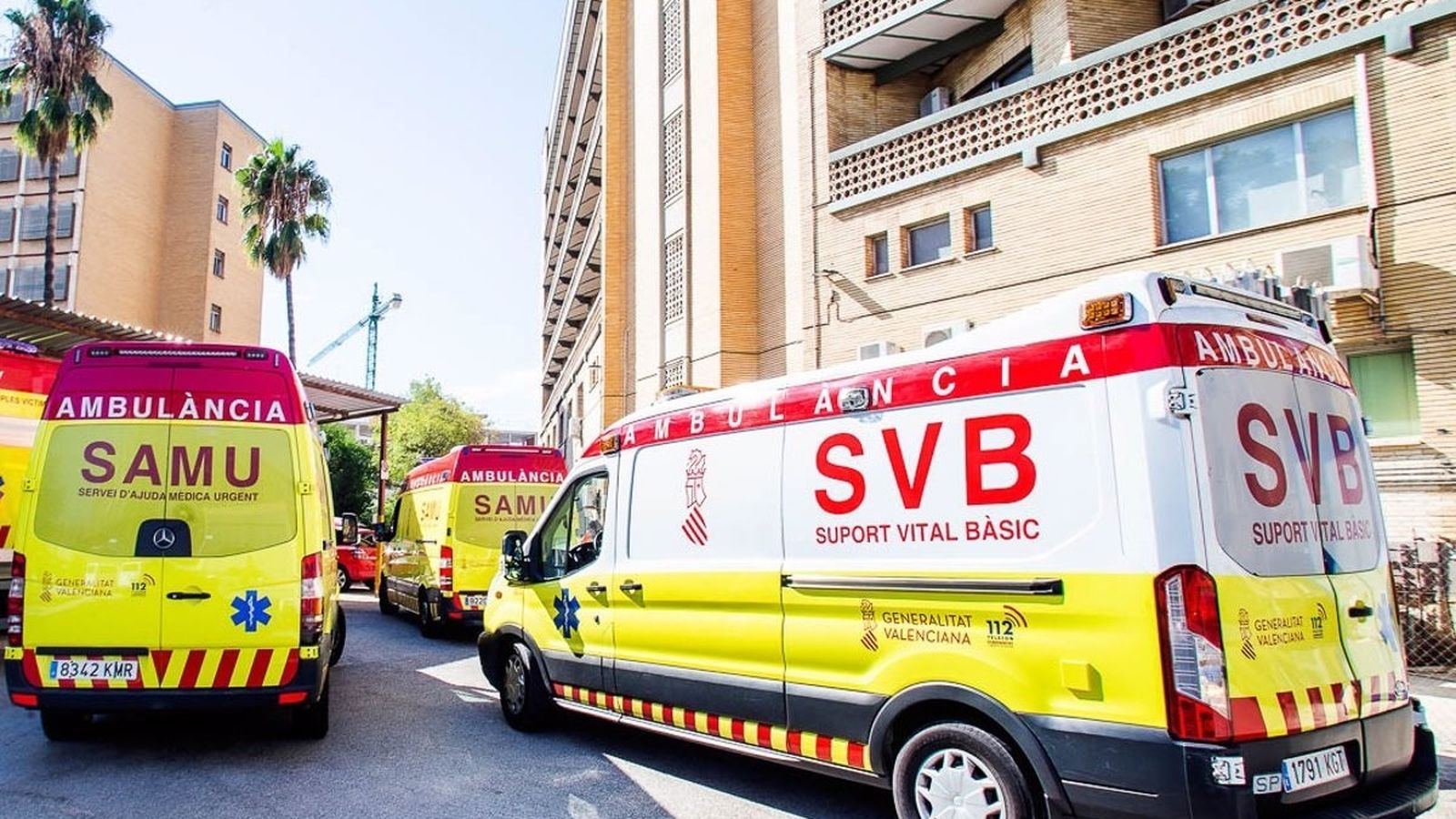 Ambulàncies del SAMU i SVB, en una imatge d’arxiu