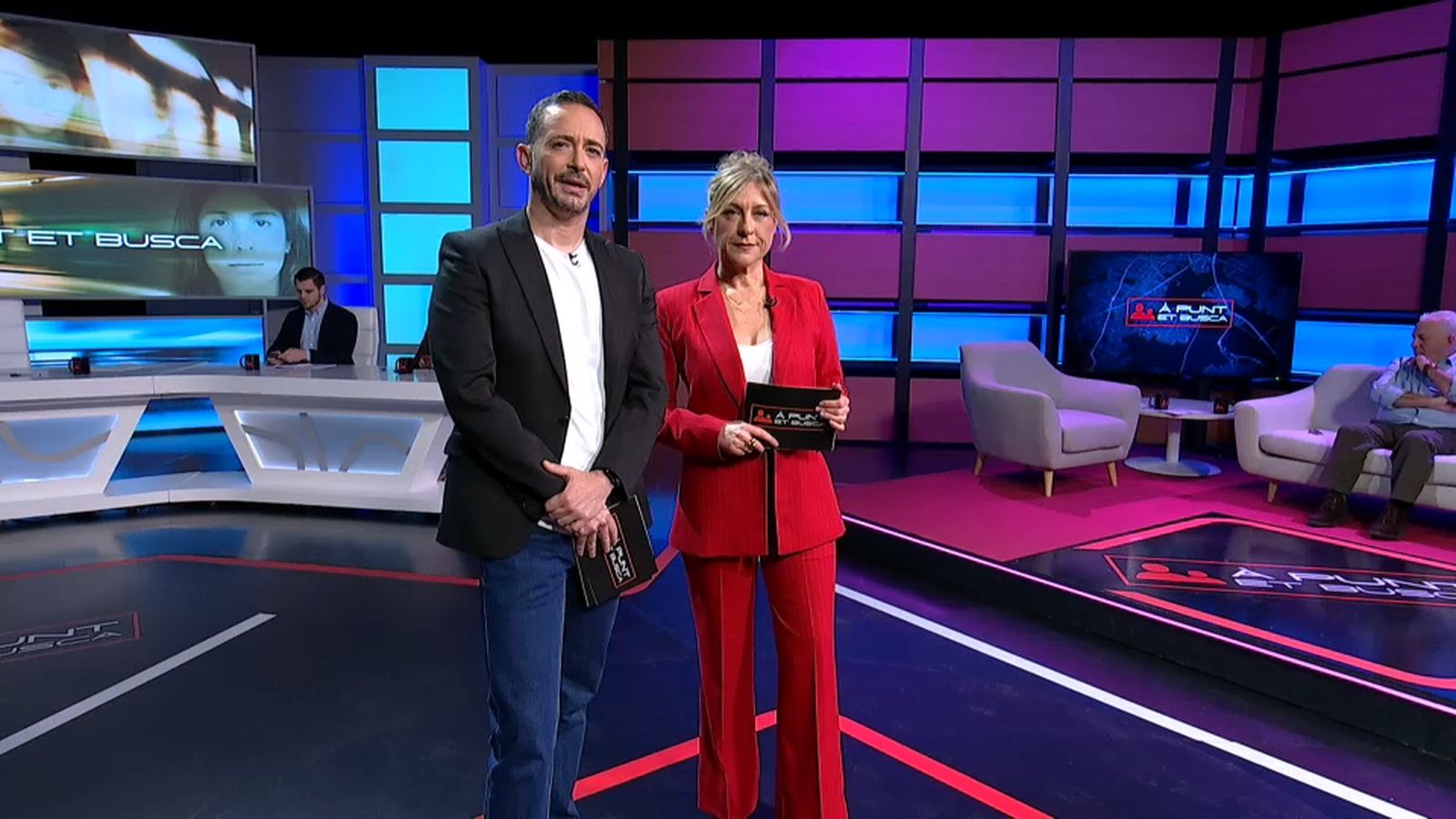 Juan Nieto i Mireia Llinares en 'À Punt et busca'