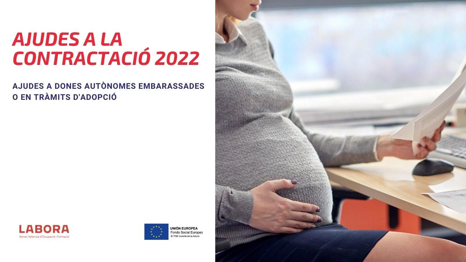 Ajudes de Labora a dones autònomes embarassades o en tràmits d'adopció Ajudes de Labora dones autònomes embarassades
