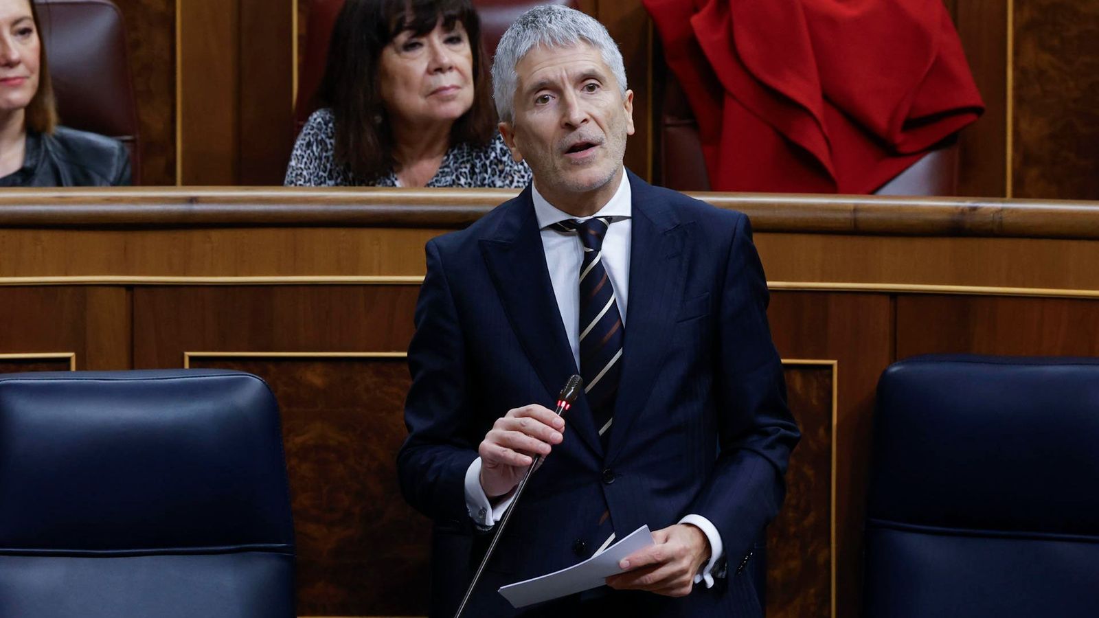 Grande Marlaska intervé en la primera sessió de control al govern, que ha acollit aquest dimecres el Congrés