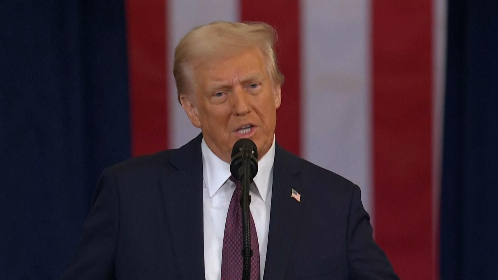 Trump en el discurs d'investidura / Arxiu