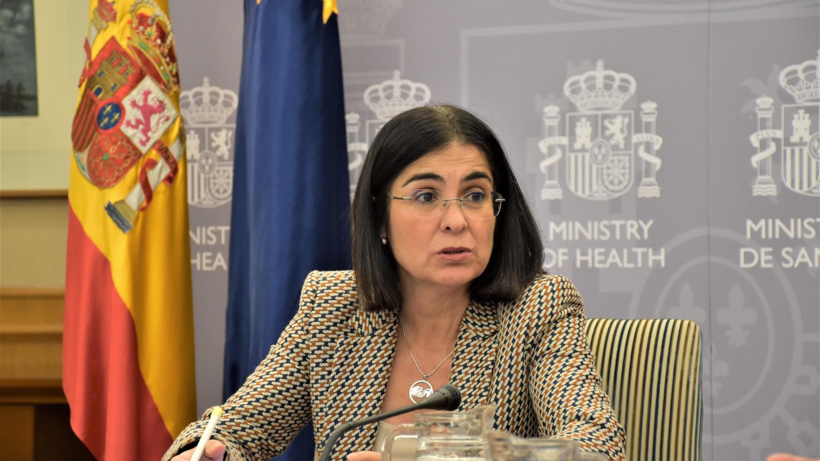 La ministra de Sanitat, Carolina Darias, en una imatge d'arxiu