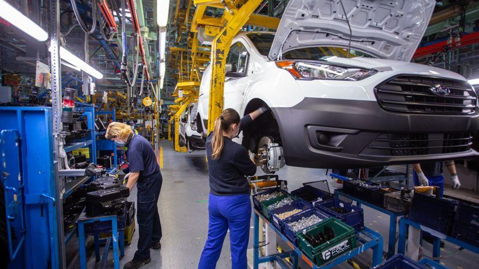 Treballadores de la planta de Ford a Almussafes