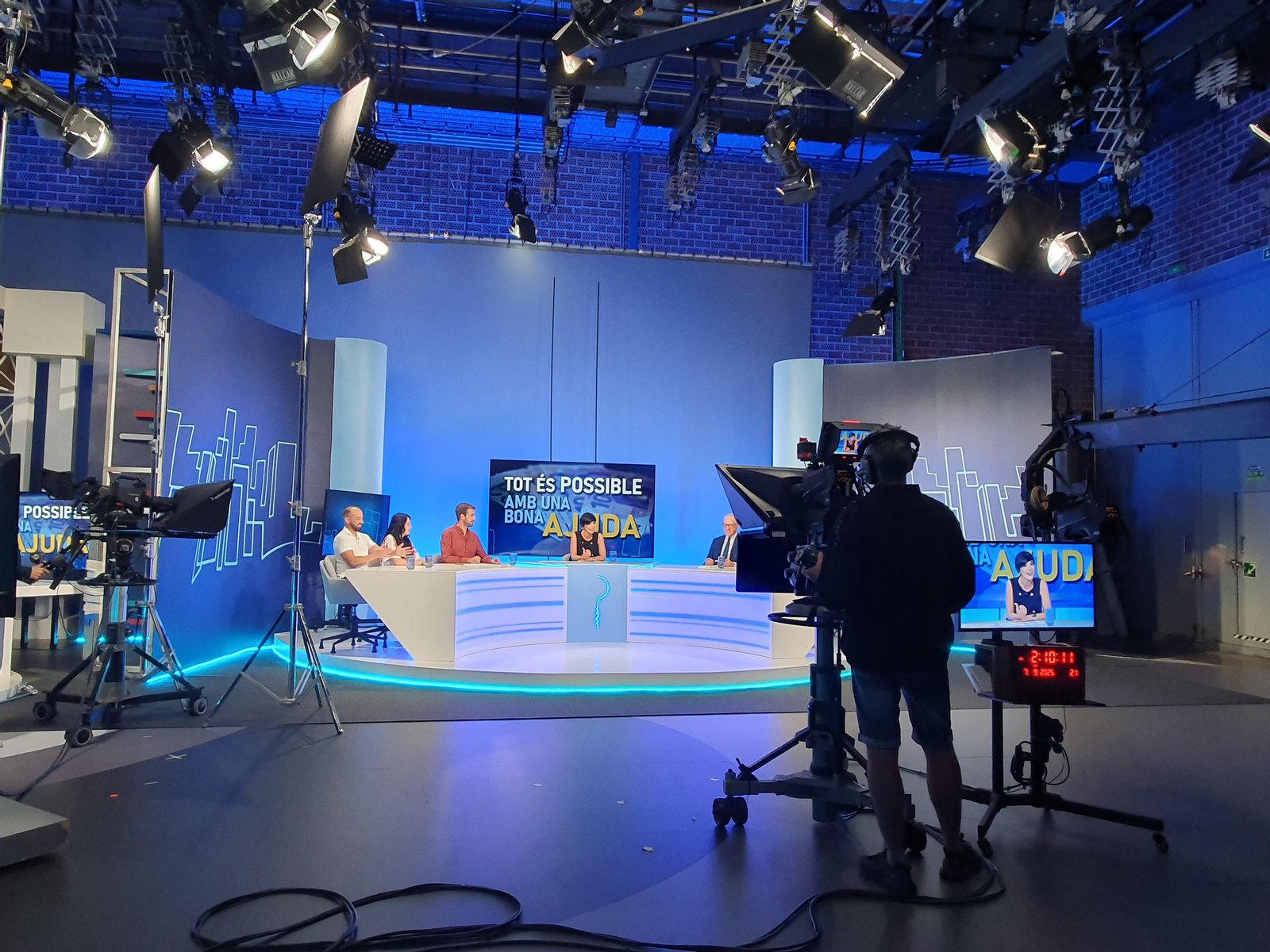 El plató del programa a Burjassot