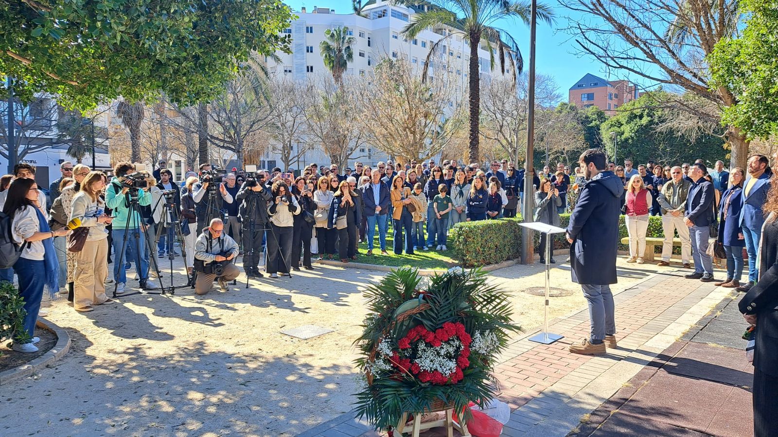 Homenatge celebrat pels dos anys de l'incendi de Campanar