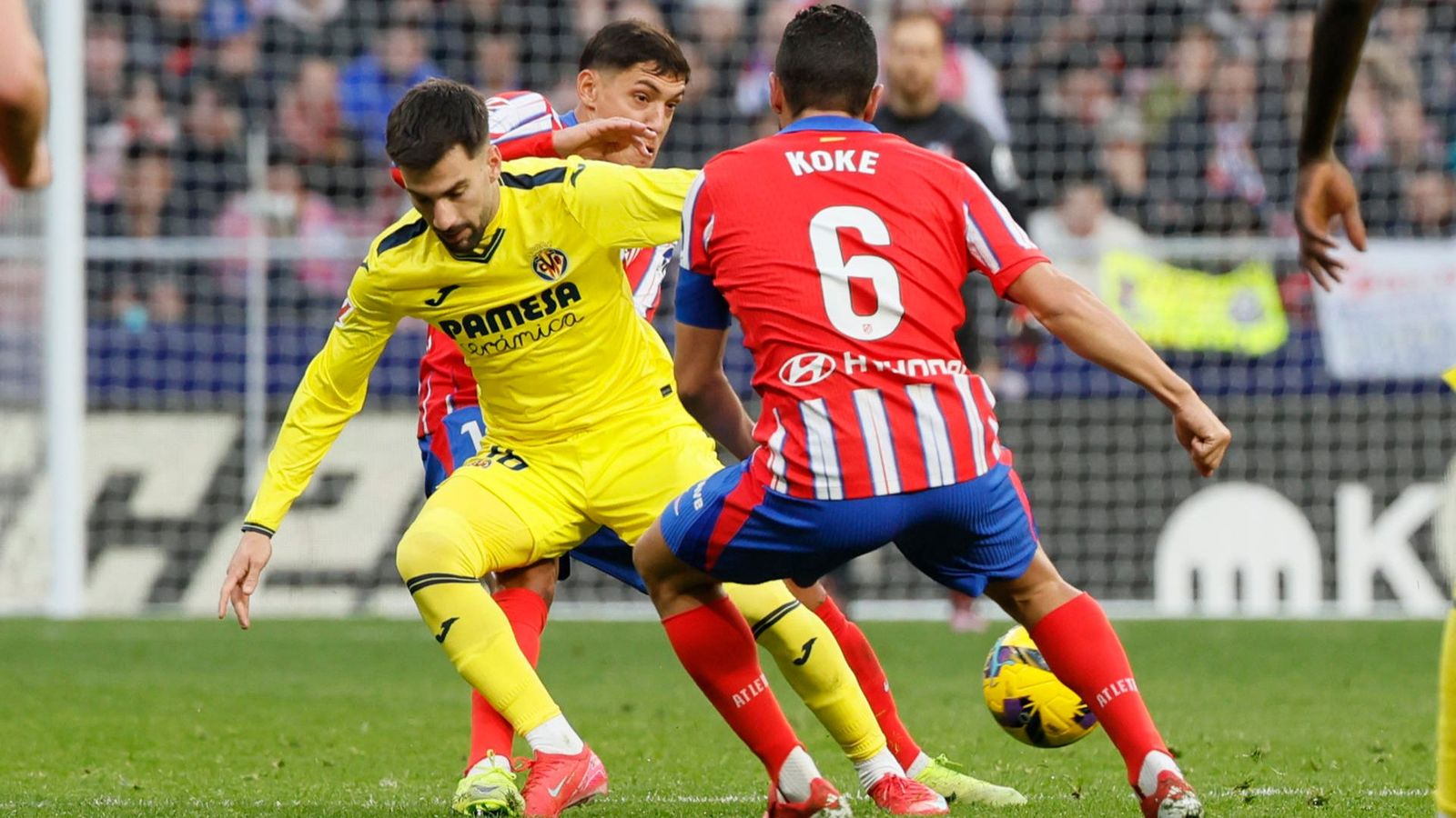 Baena i Koke, en una acció del duel