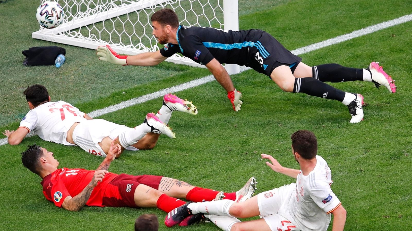 Selecció espanyola contra Suïssa
