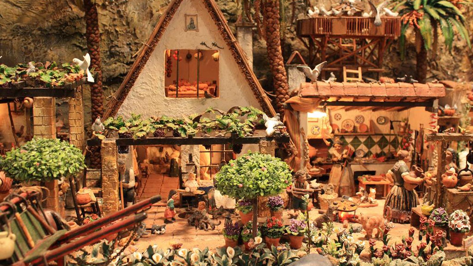 Part del Betlem de Roca que representa l'horta valenciana