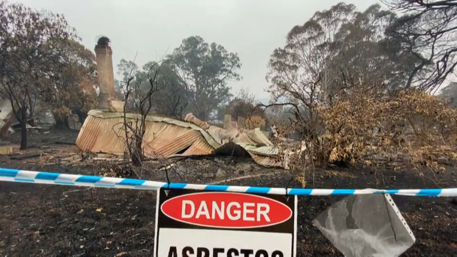 Zona cremada a Quaama, Austràlia