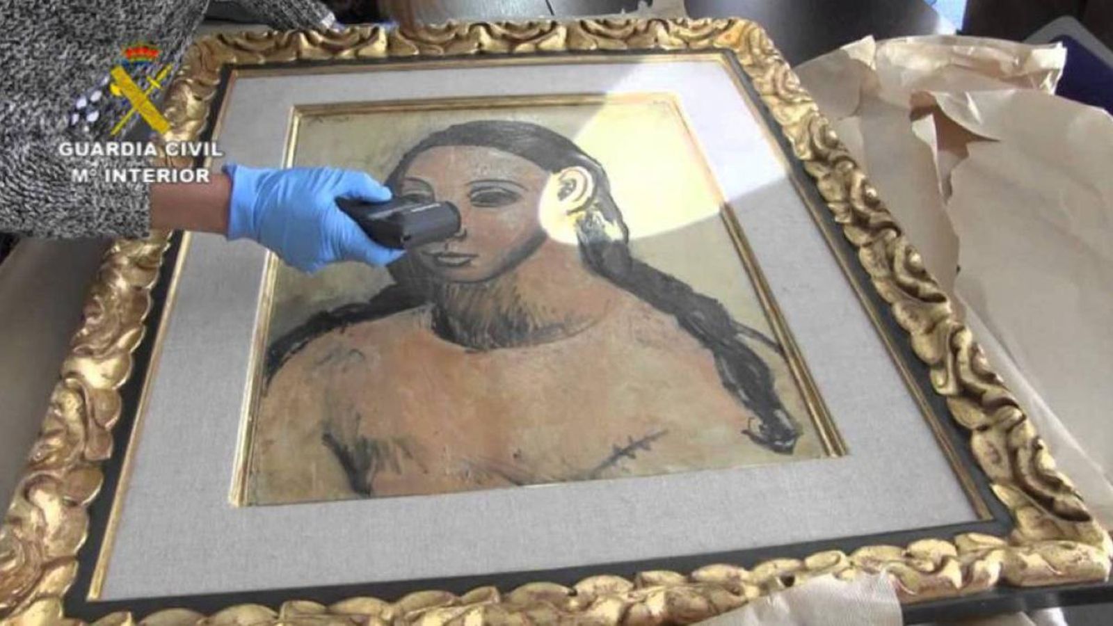 Quadre 'Cap de dona jove' del pintor malagueny Pablo Picasso, obra de 1906