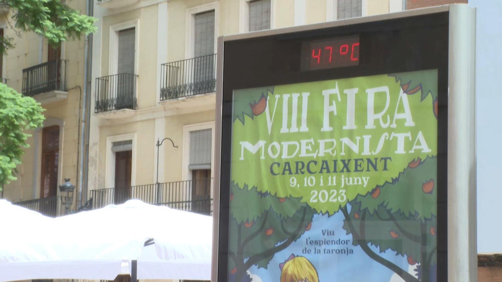 Un termòmetre de Carcaixent ja registrava 47 graus aquest dijous al migdia