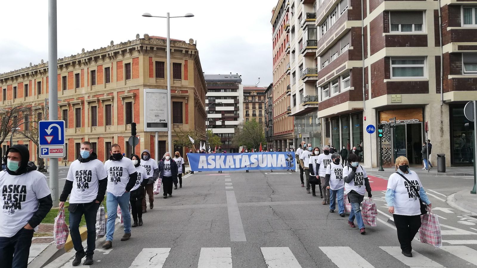 Una manifestació en favor dels presos d'ETA, en arxiu
