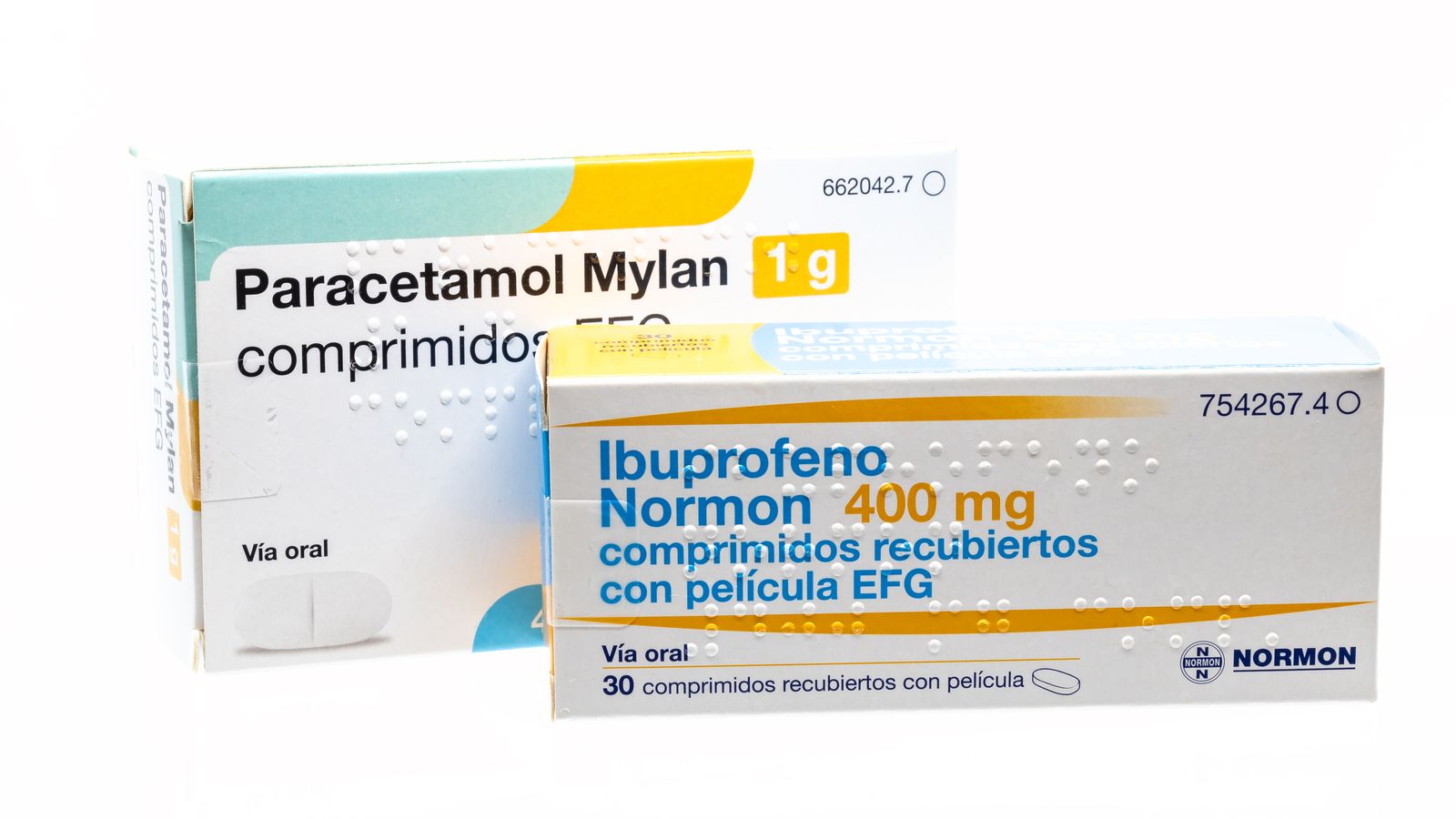 Capses de paracetamol i ibuprofén
