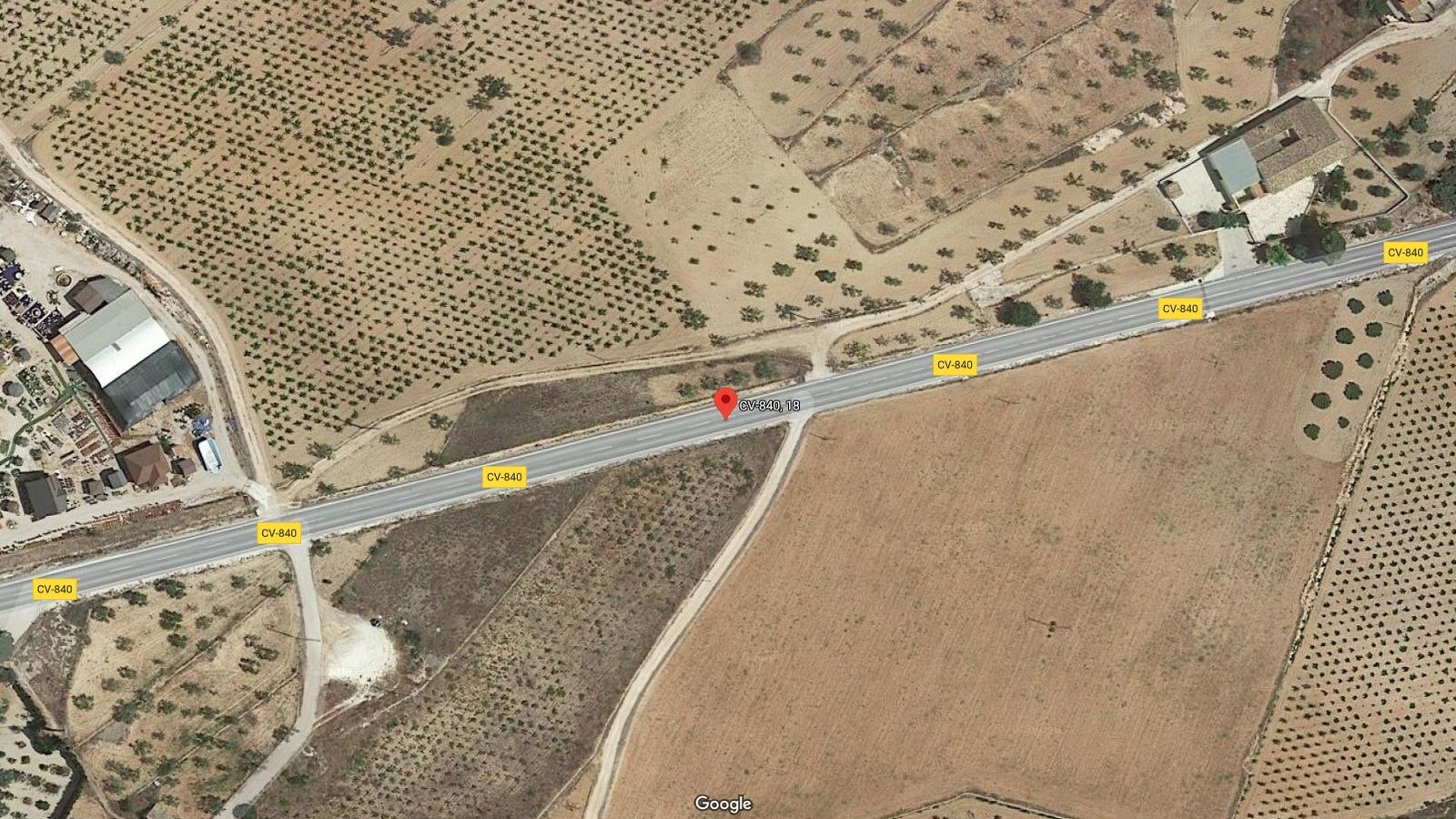 Ubicació aproximada de l'accident