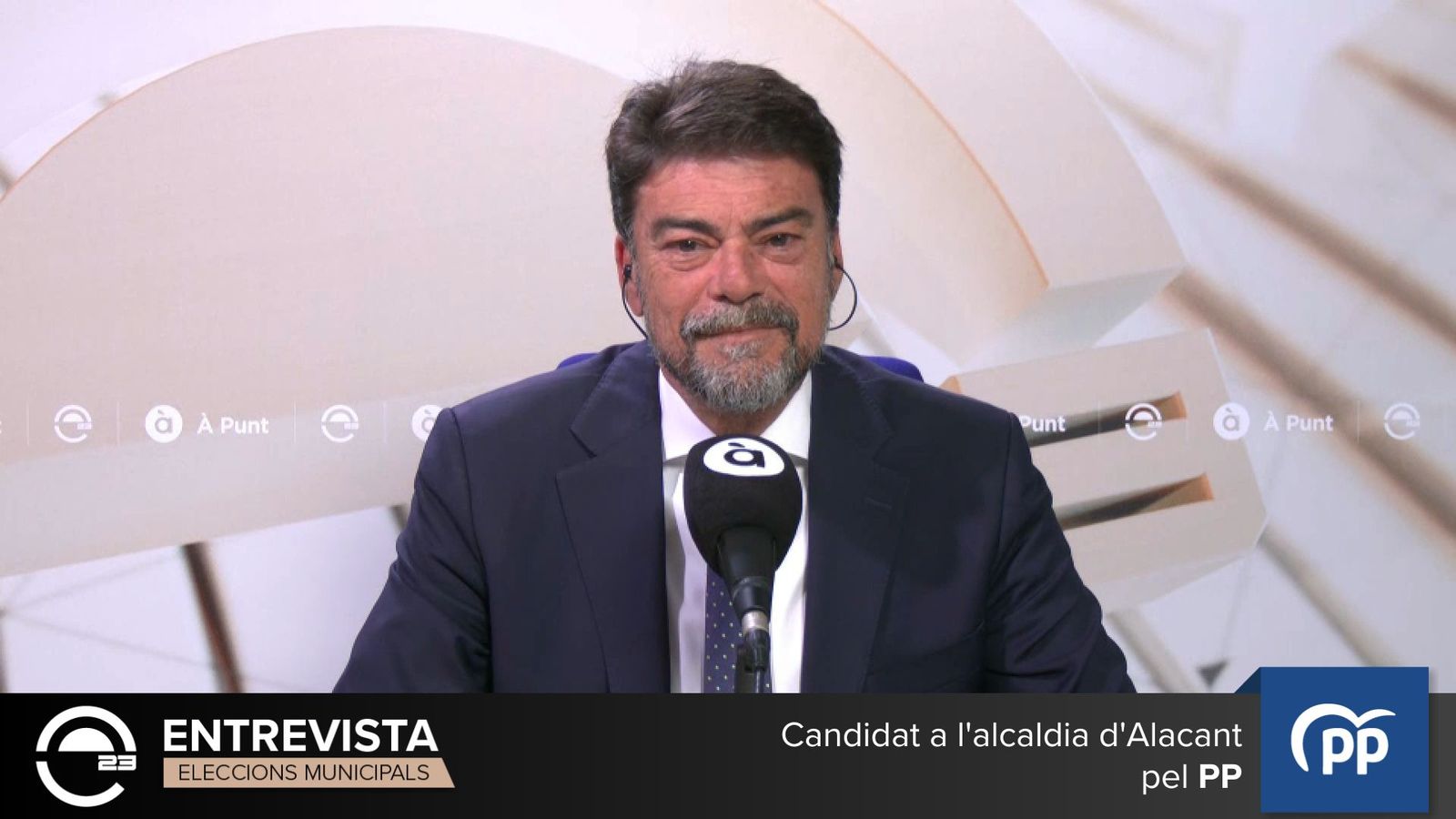 L'alcalde d'Alacant i aspirant a la reelecció Luis Barcala (PP)