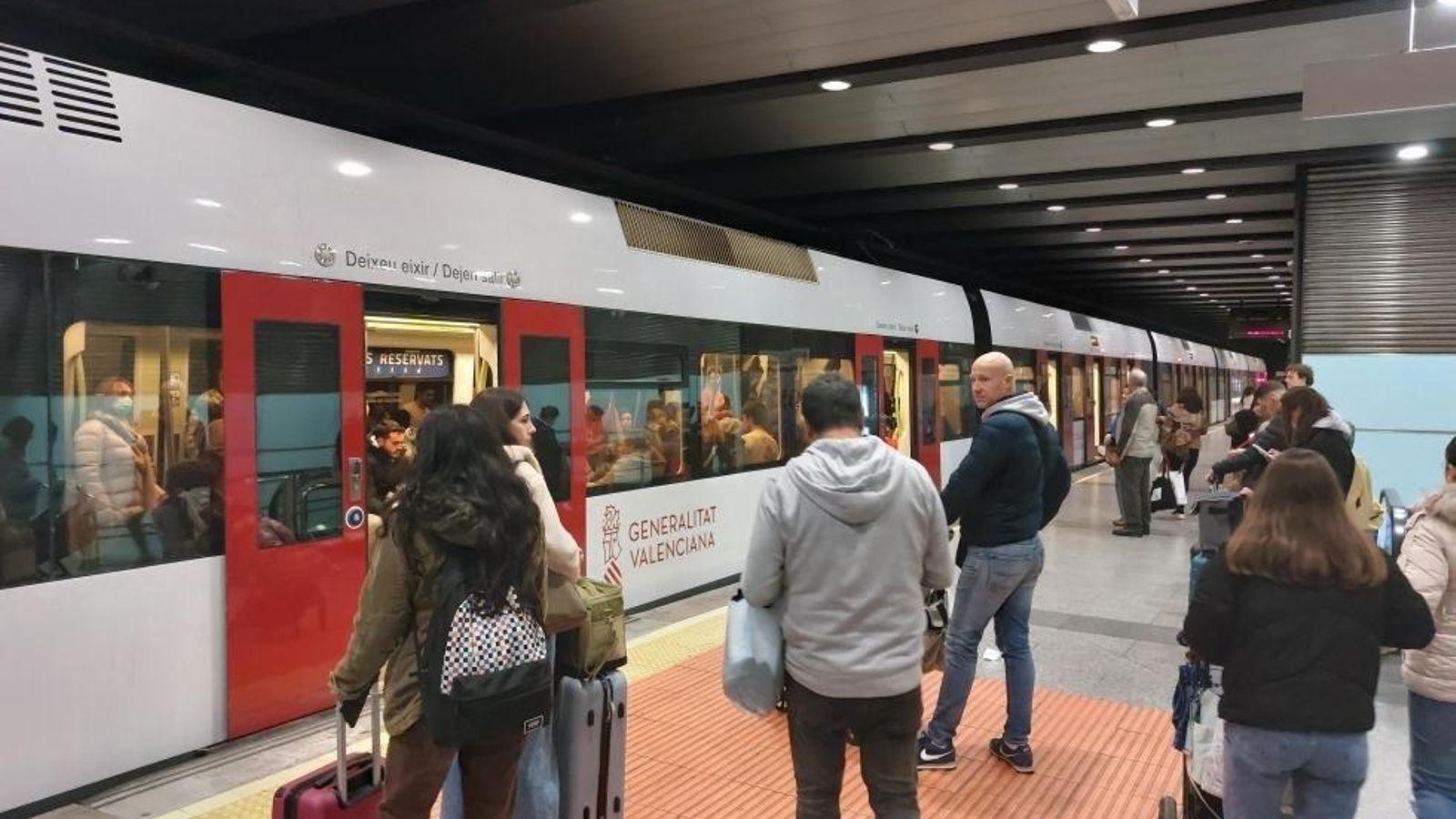 Passatgers en el metro