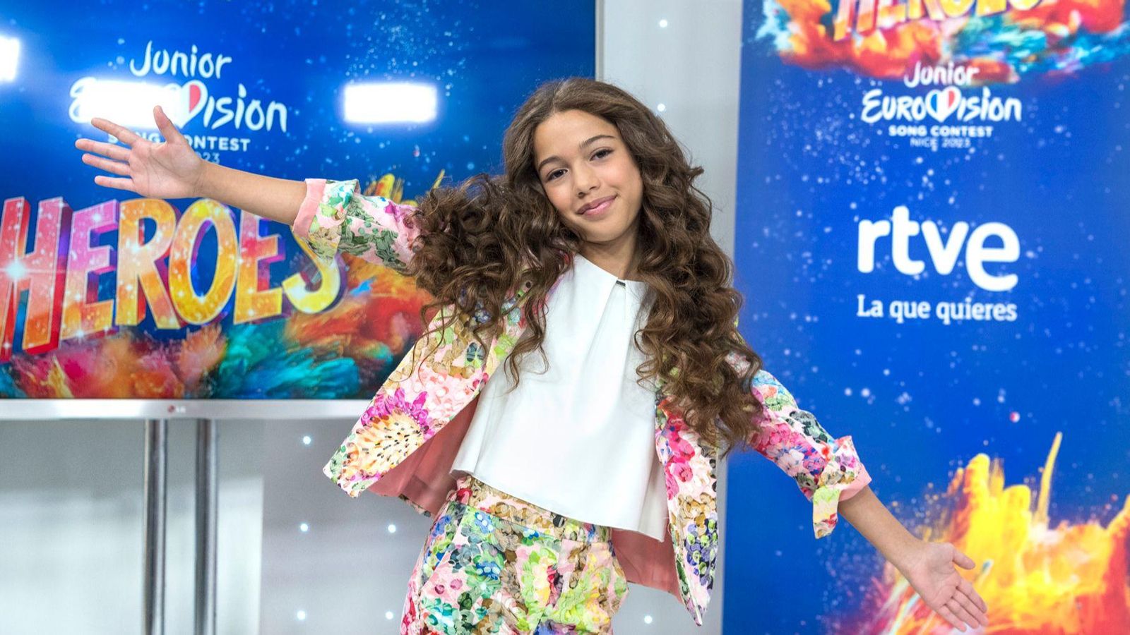 Sandra Valero en la presentació de la cançó 'Loviu'