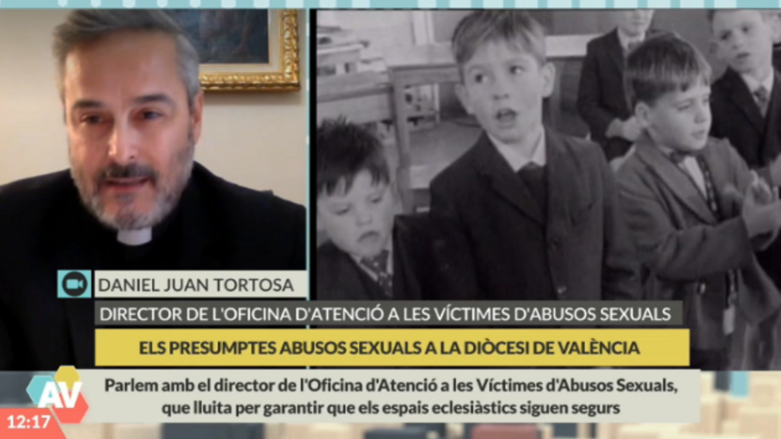 Daniel Juan Tortosa, durant l'entrevista