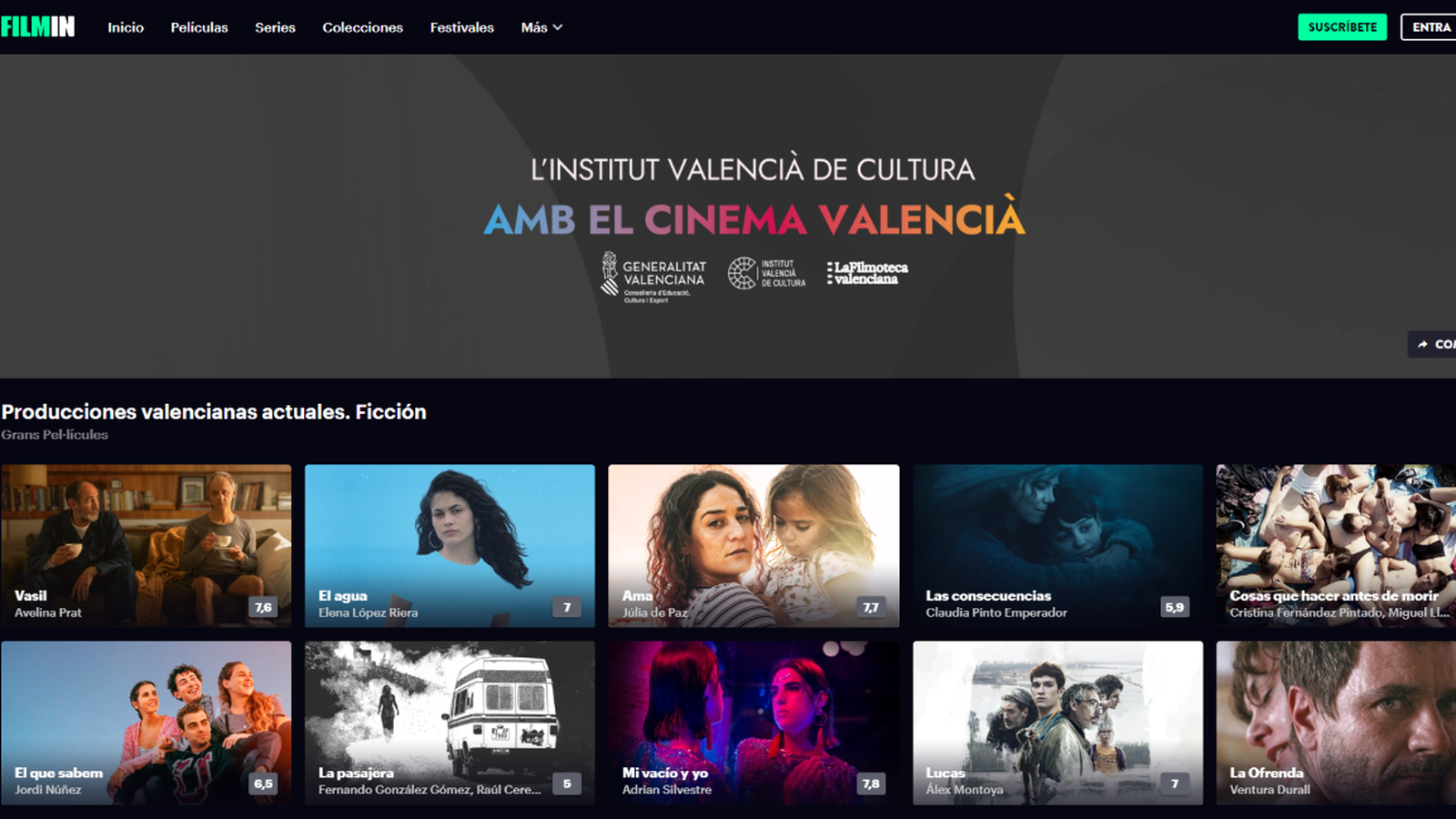 L'Institut Valencià de Cultura amb el cinema valencià