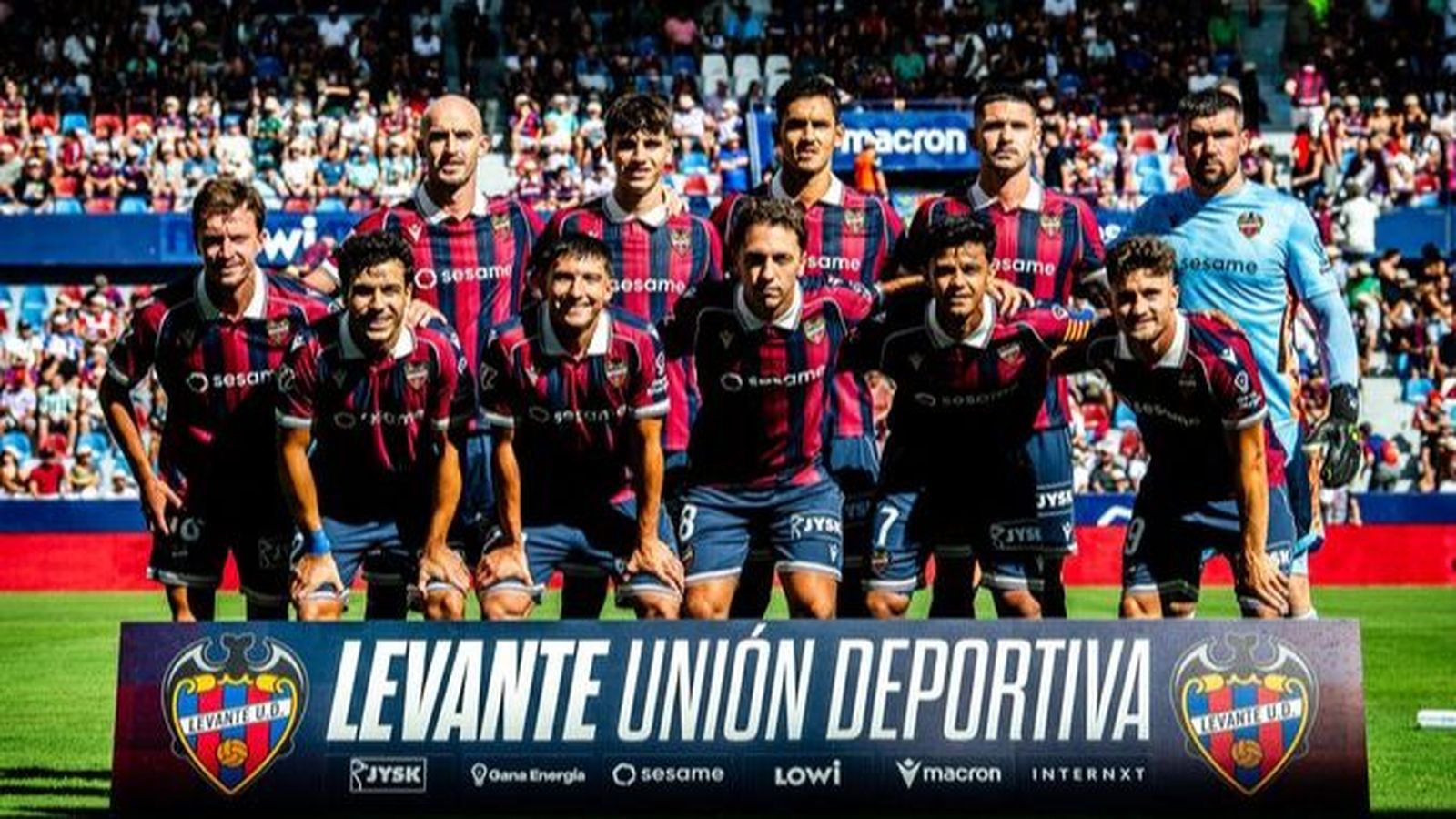 Onze inicial del Llevant en un partit de la temporada 2026-2027