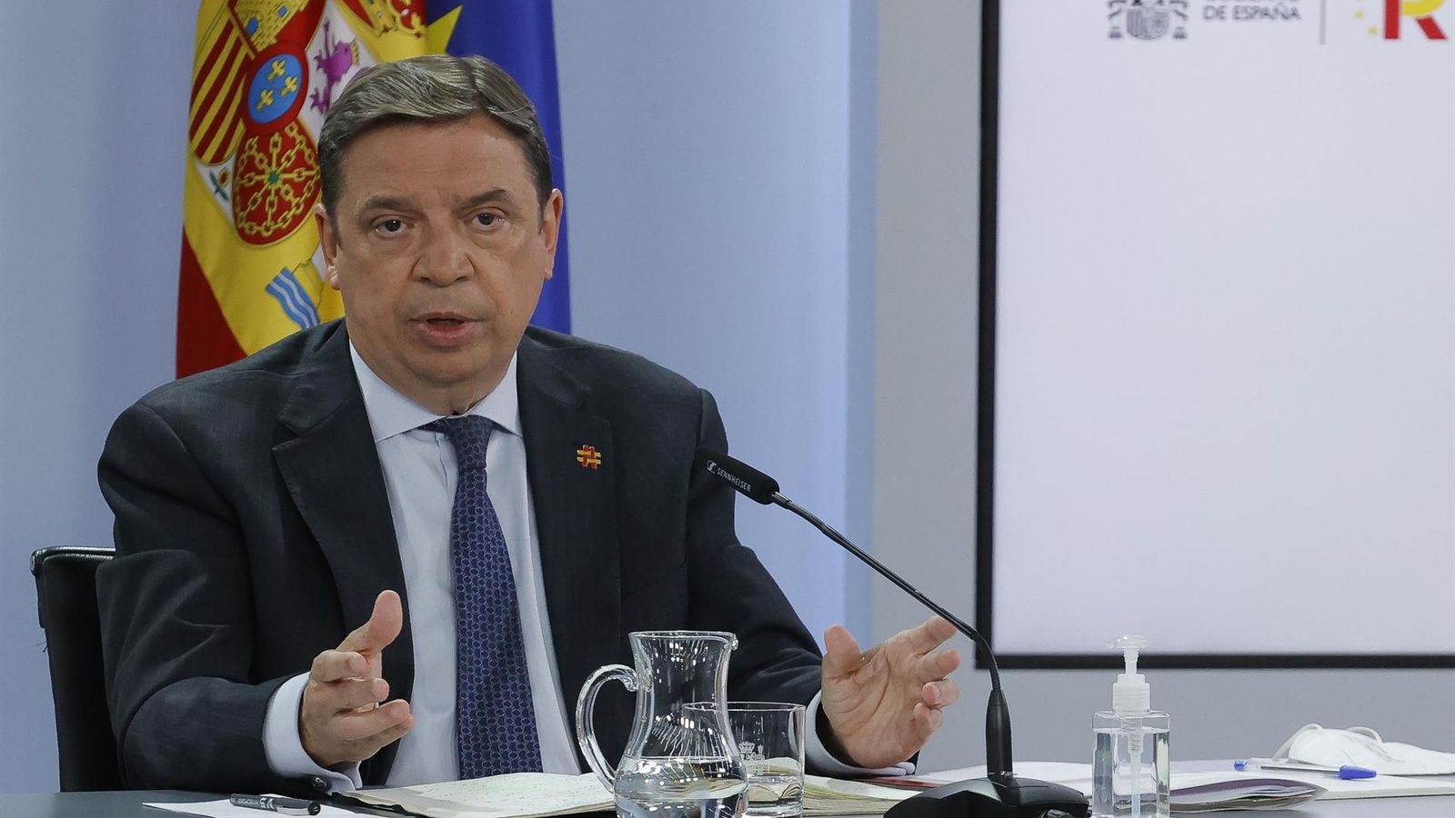 El ministre Planas, aquest dimarts en la roda de premsa posterior al Consell de Ministres