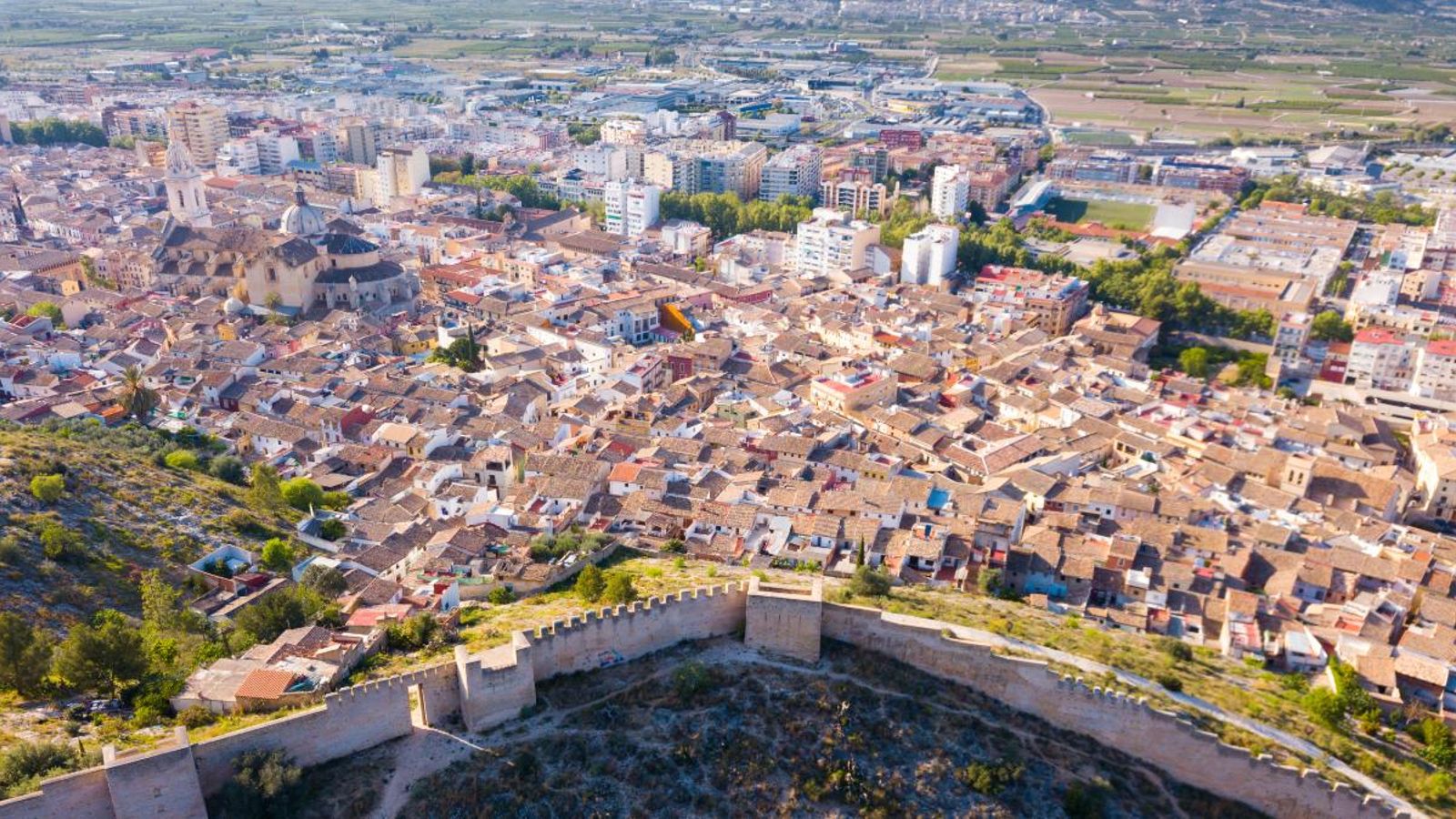 Imatge aèria de Xàtiva