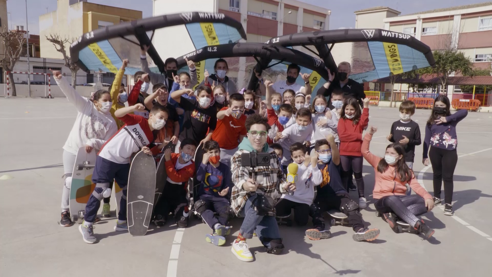 La Colla a l'Escola | Vela sobre rodes