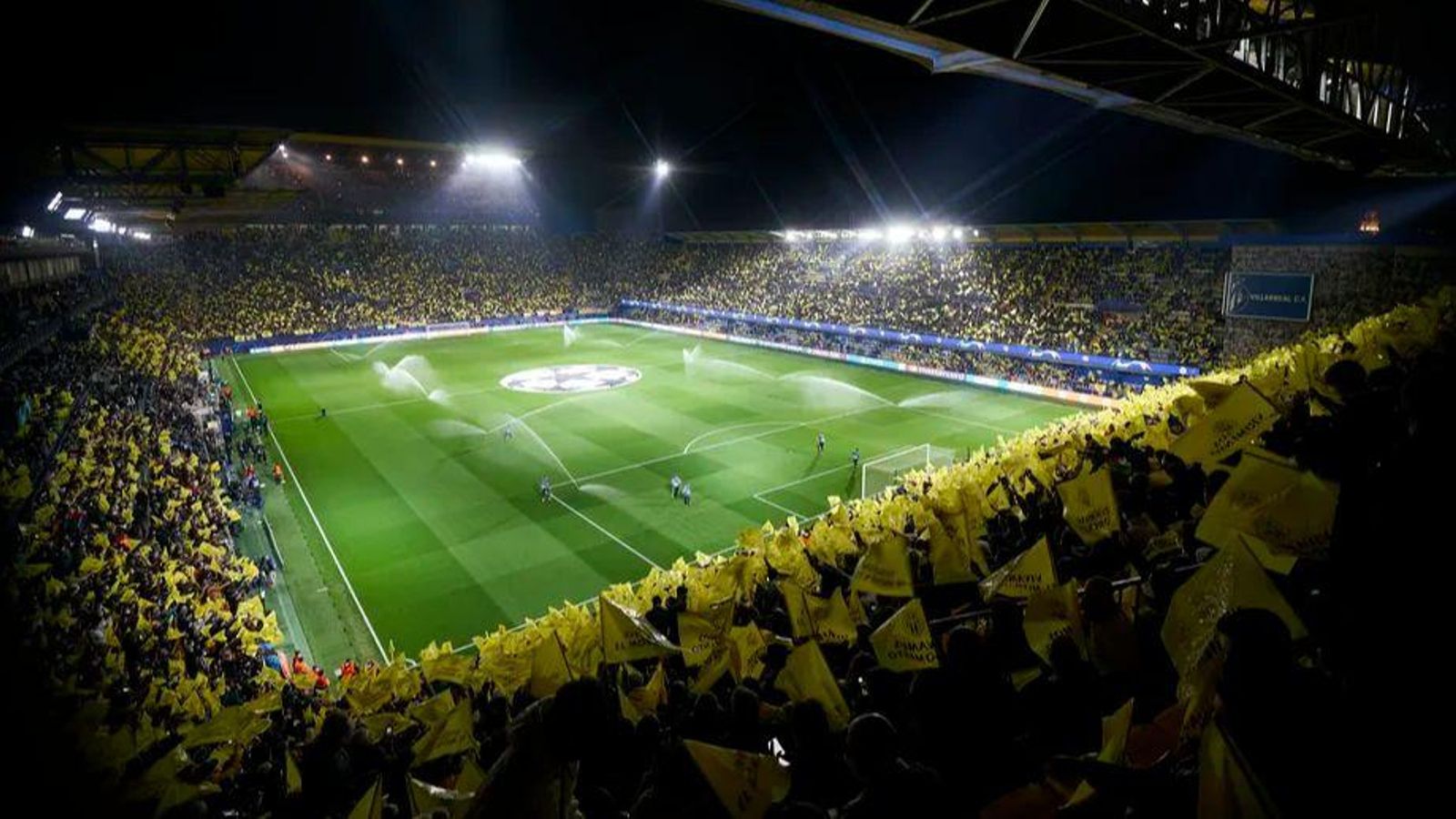 Imatge de l'últim partit del Vila-real en Champions League a la Ceràmica