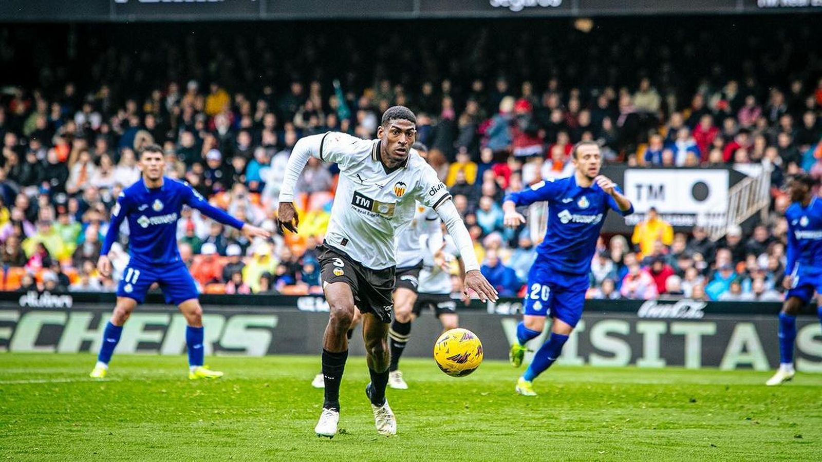 El jugador del València CF, Christian Mosquera